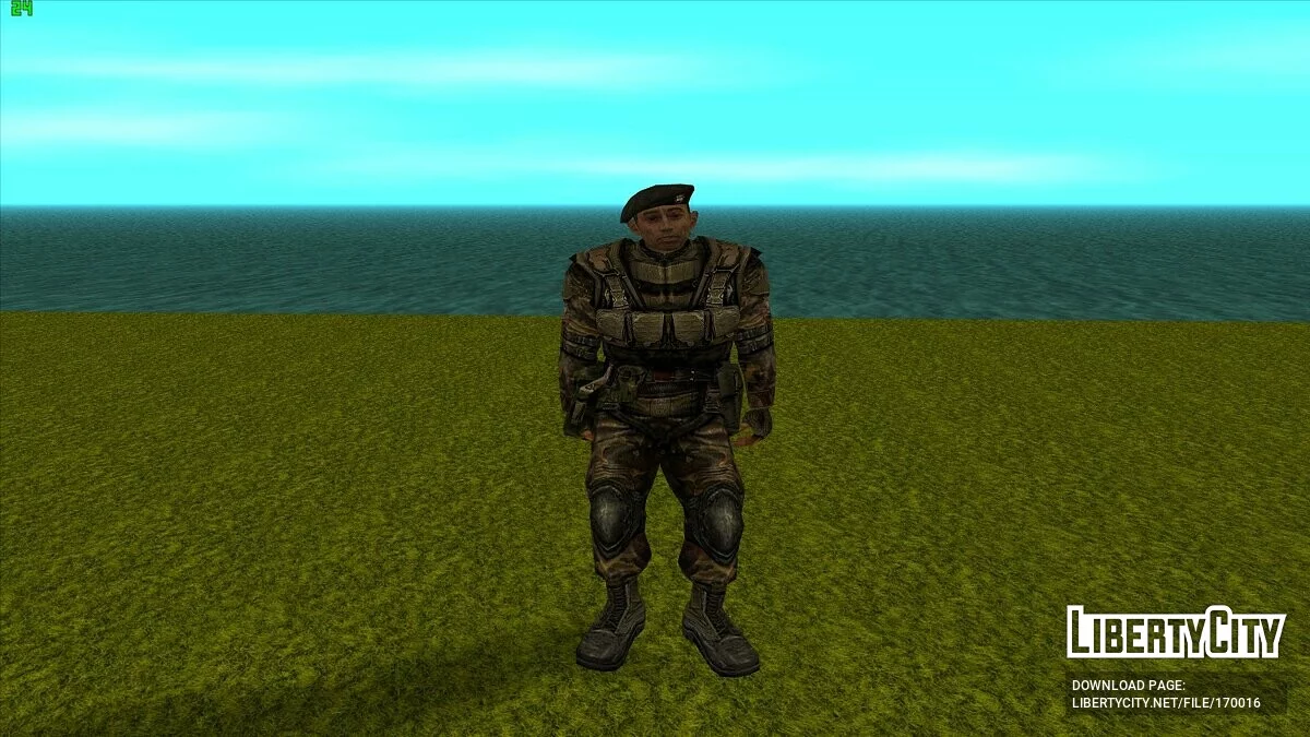 Стрелок в бронекостюме «Берилл-5М» из S.T.A.L.K.E.R / GTA San Andreas