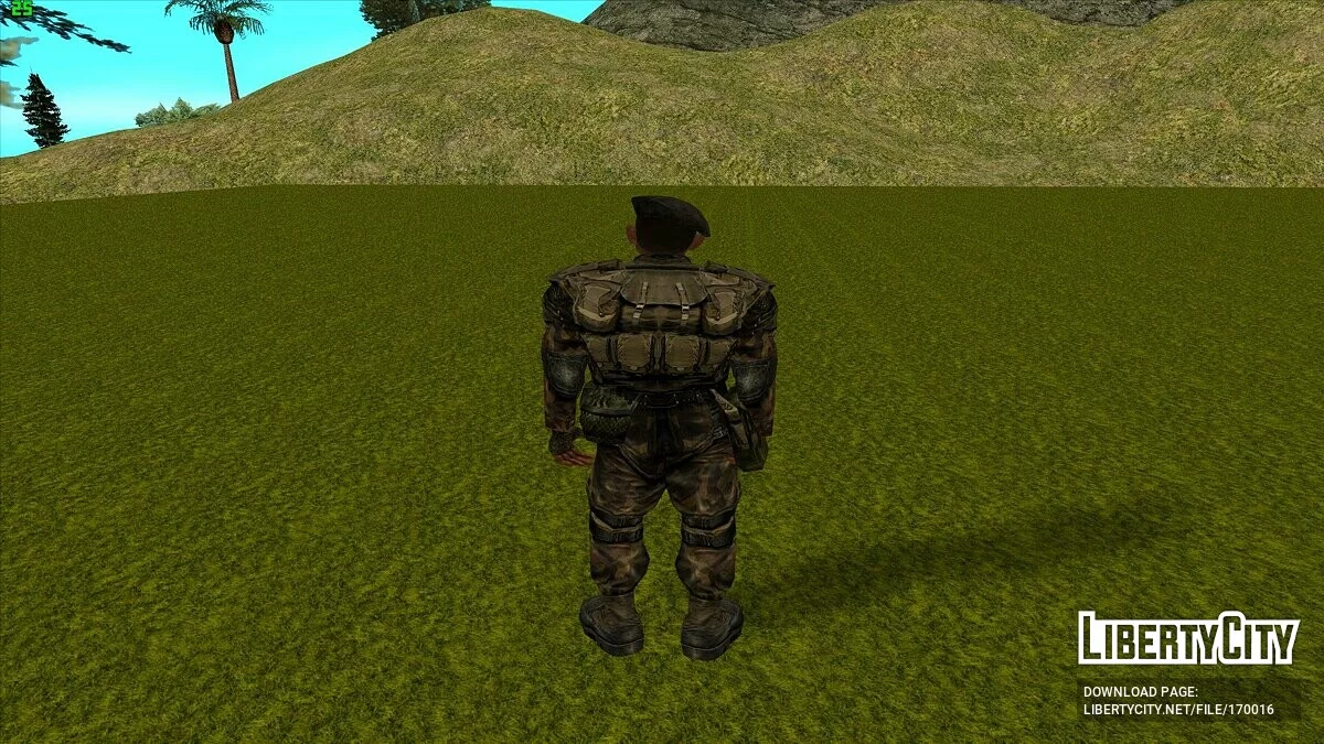 Стрелок в бронекостюме «Берилл-5М» из S.T.A.L.K.E.R / GTA San Andreas