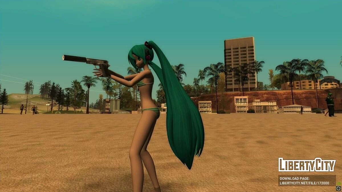 Hatsune Miku Swimwear (PDFT) / GTA San Andreas