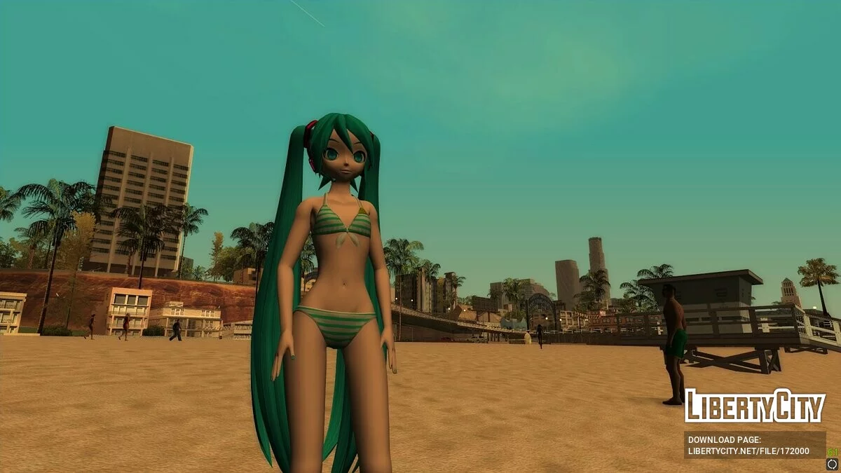 Hatsune Miku Swimwear (PDFT) / GTA San Andreas