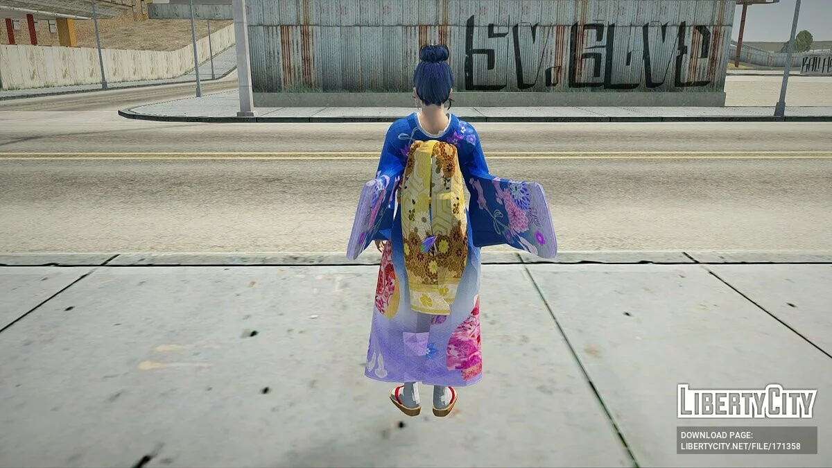 Касуми в кимоно ханаичиге / GTA San Andreas