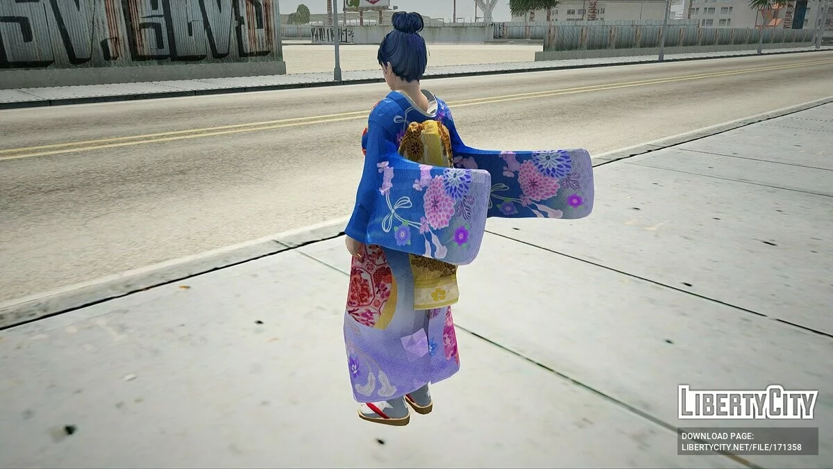 Касуми в кимоно ханаичиге / GTA San Andreas