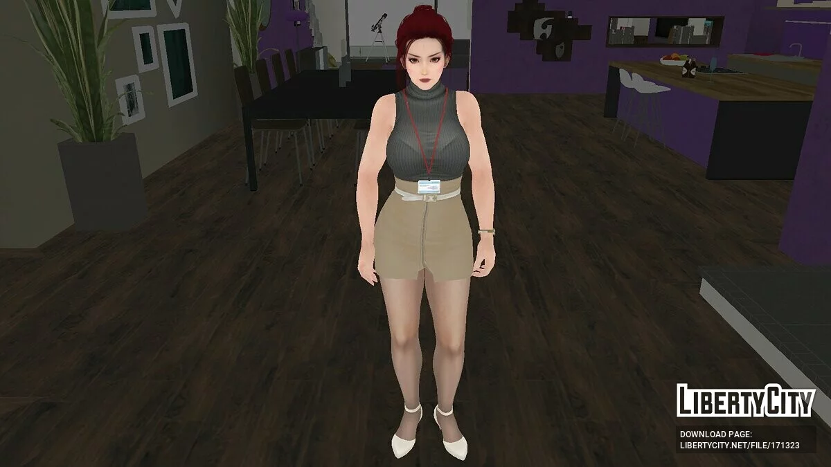 Касуми в офисной одежде / GTA San Andreas