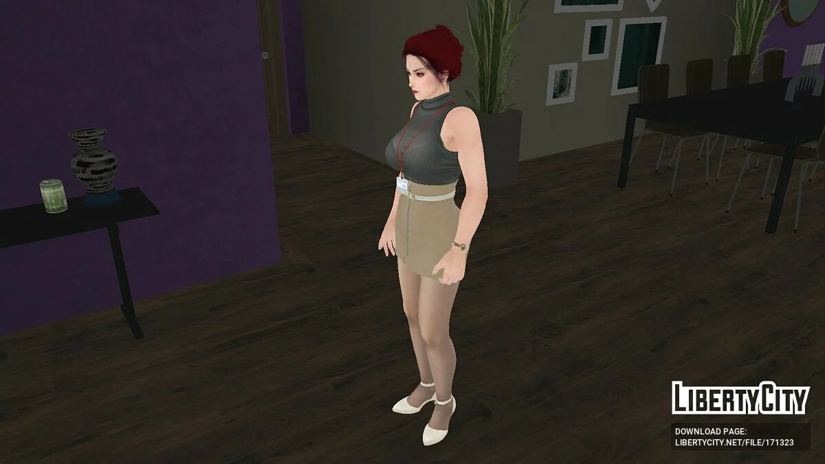Касуми в офисной одежде / GTA San Andreas