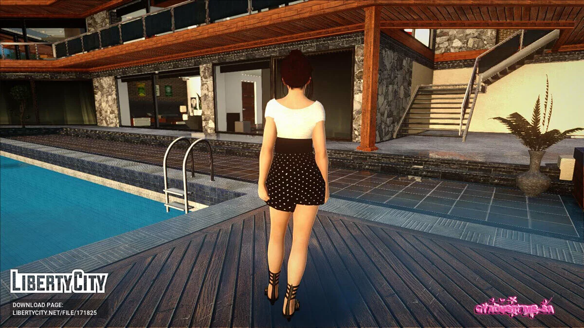 Касуми в повседневной одежде v2 / GTA San Andreas