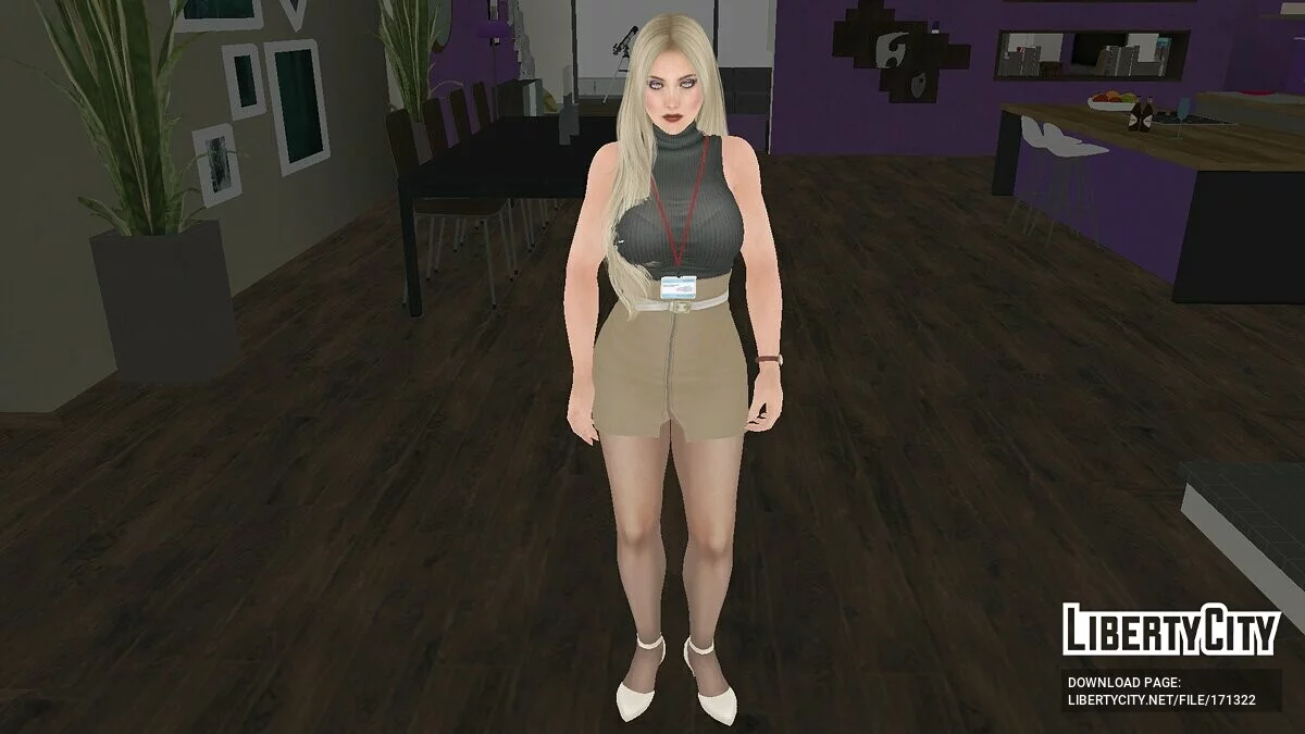 Хелена Дуглас в офисной одежде / GTA San Andreas