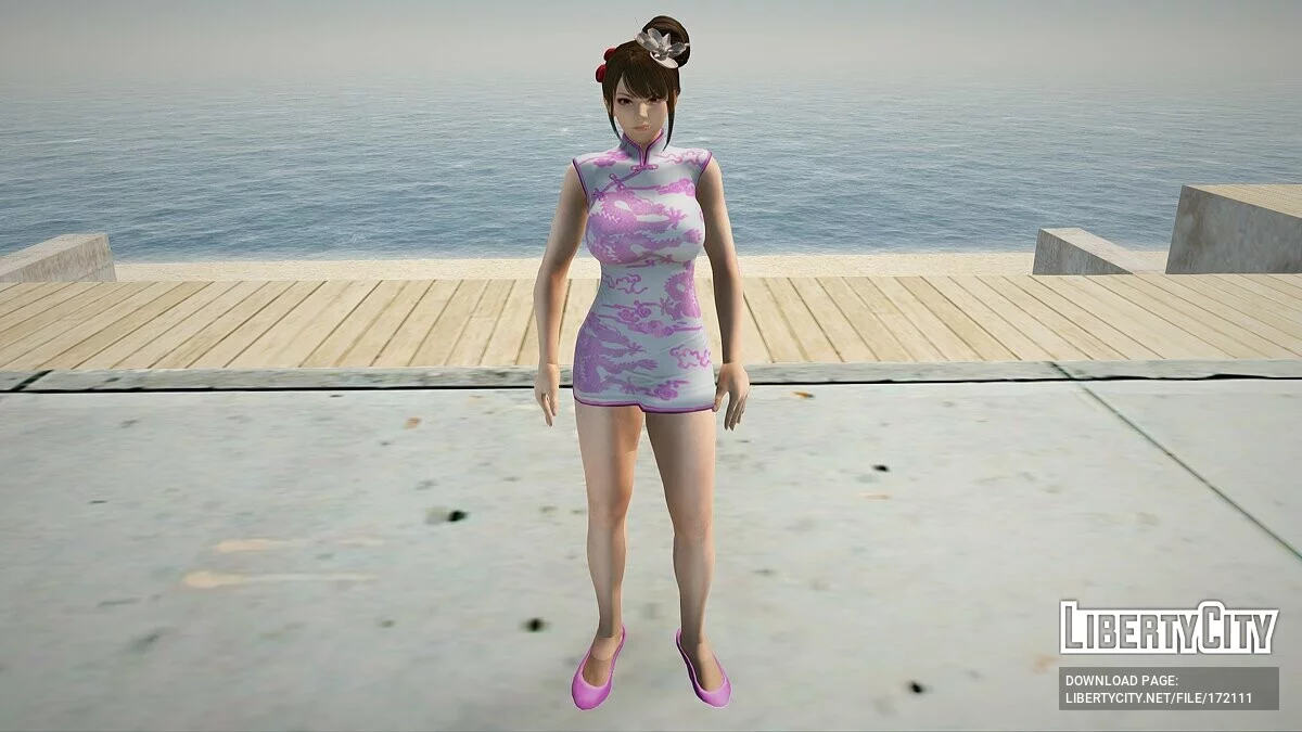 Мэй Ширануи в платье ципао / GTA San Andreas