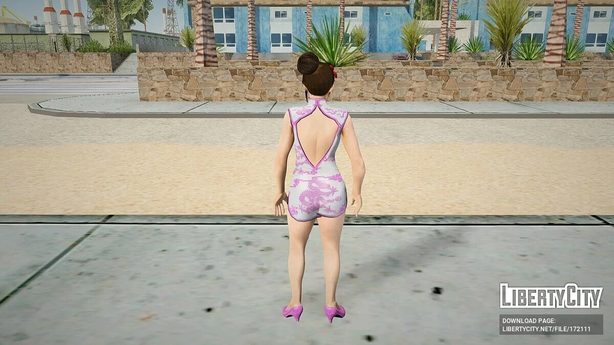 Мэй Ширануи в платье ципао / GTA San Andreas