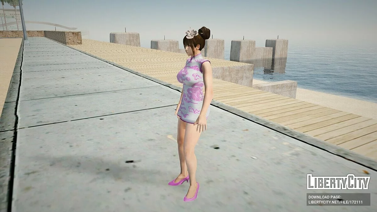 Мэй Ширануи в платье ципао / GTA San Andreas