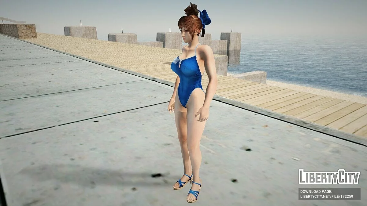 Мэй Ширануи в синем купальнике / GTA San Andreas