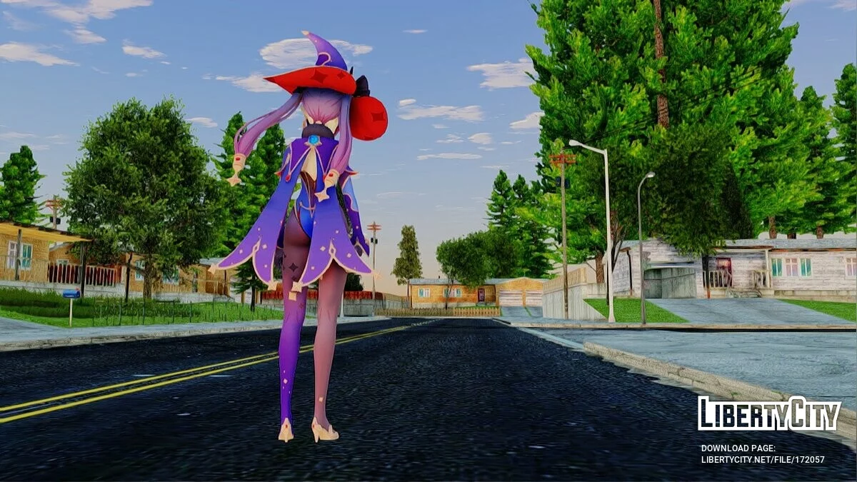 Мона из Genshin Impact / GTA San Andreas