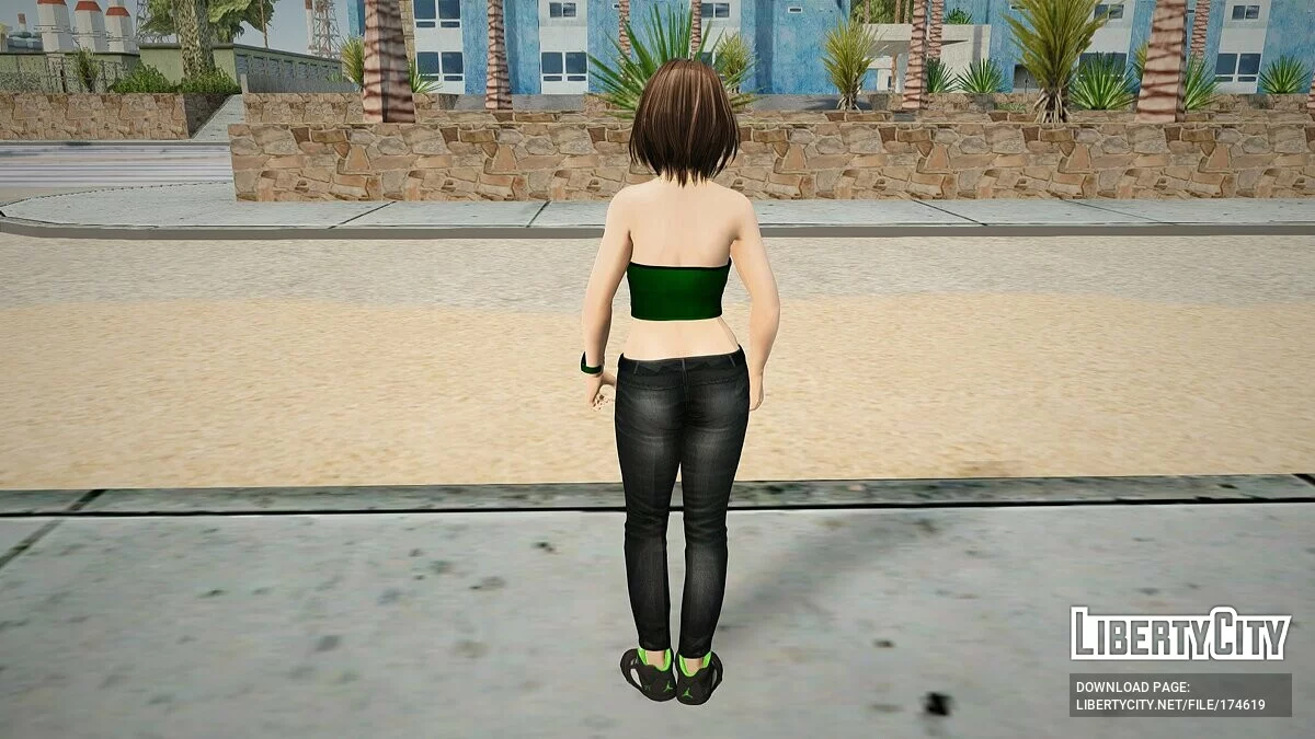 Цукуши в повседневной одежде / GTA San Andreas