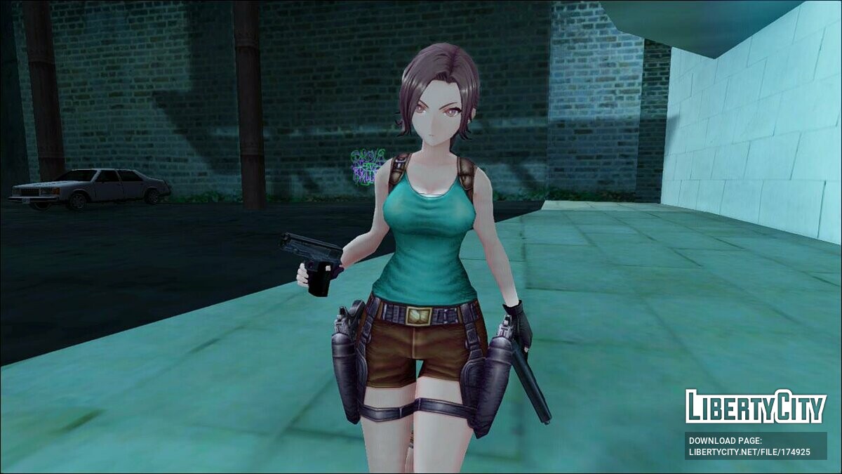 Download Lara Croft from Tomb Raider (Anime) for GTA San Andreas