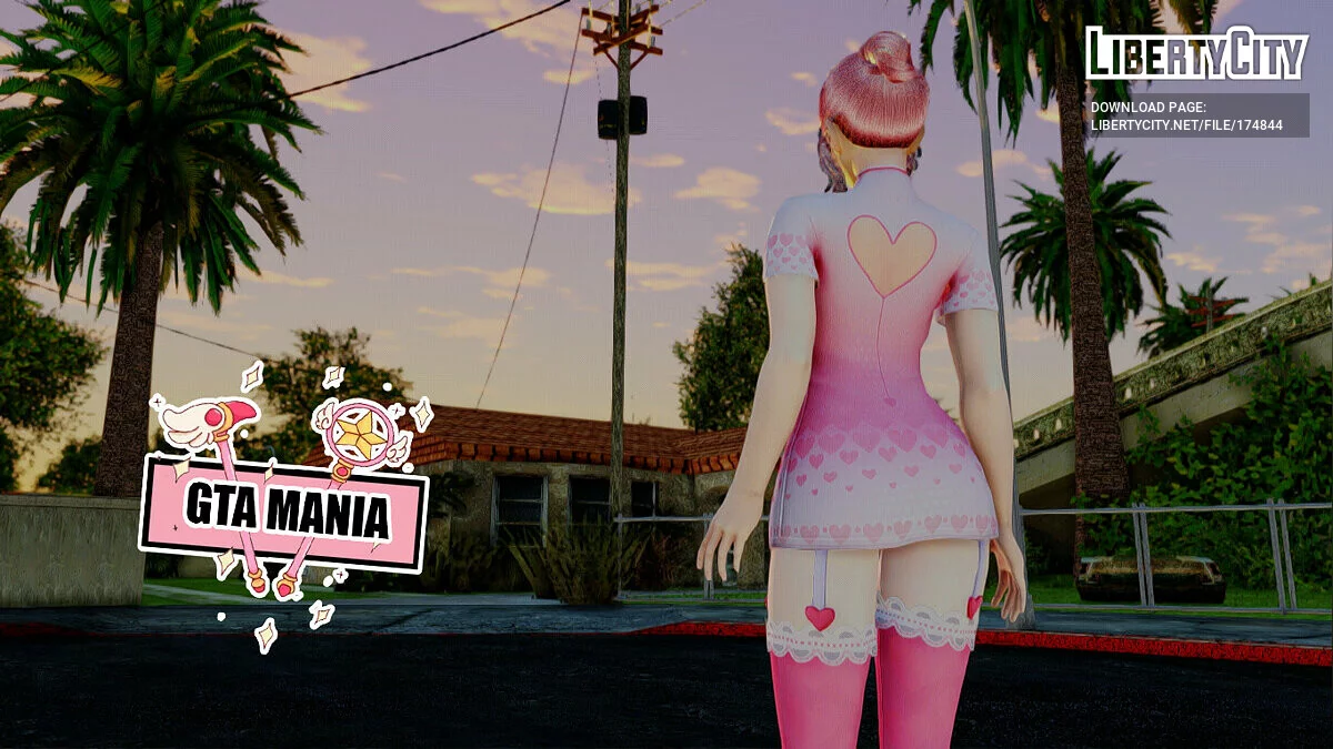 Zero Nurse Pink из Cyber Hunter / GTA San Andreas