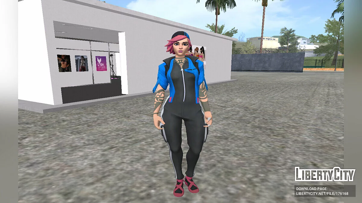 Фуксия из Fortnite / GTA San Andreas