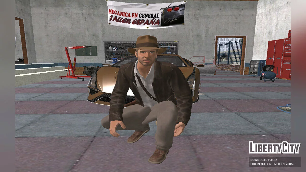 Индиана Джонс из Fortnite / GTA San Andreas