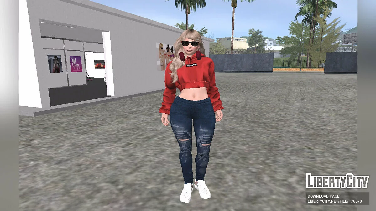 Эми - модный худи Supreme / GTA San Andreas