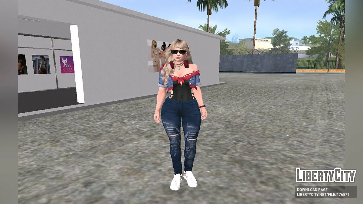 Эми - модный наряд Louis Vuitton / GTA San Andreas