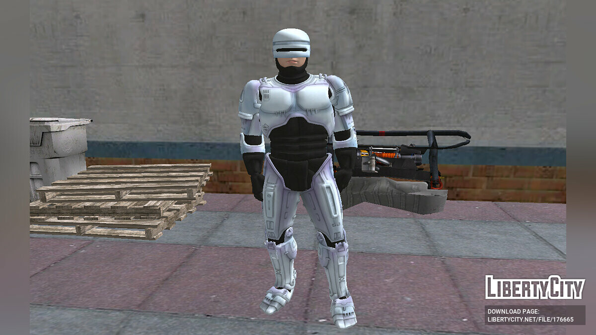 Замена Robocop.dff в GTA San Andreas (2 файла)