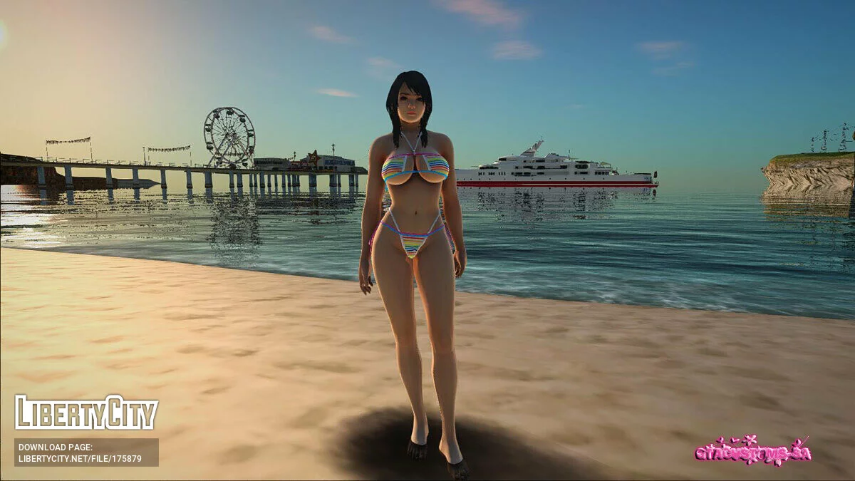 Yuri Kosukata в бикини / GTA San Andreas
