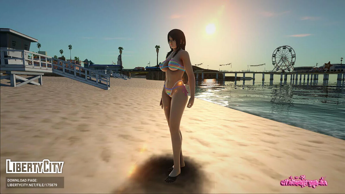 Yuri Kosukata в бикини / GTA San Andreas