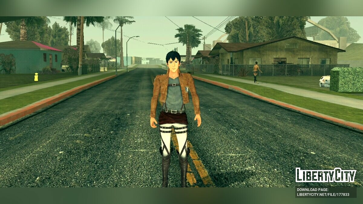 Скачать Бертольт Гувер из Атаки Титанов для GTA San Andreas