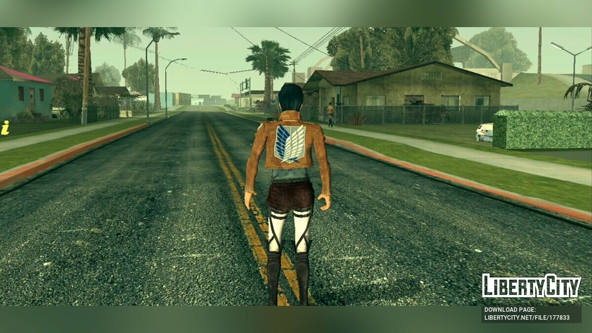 Скачать Бертольт Гувер из Атаки Титанов для GTA San Andreas