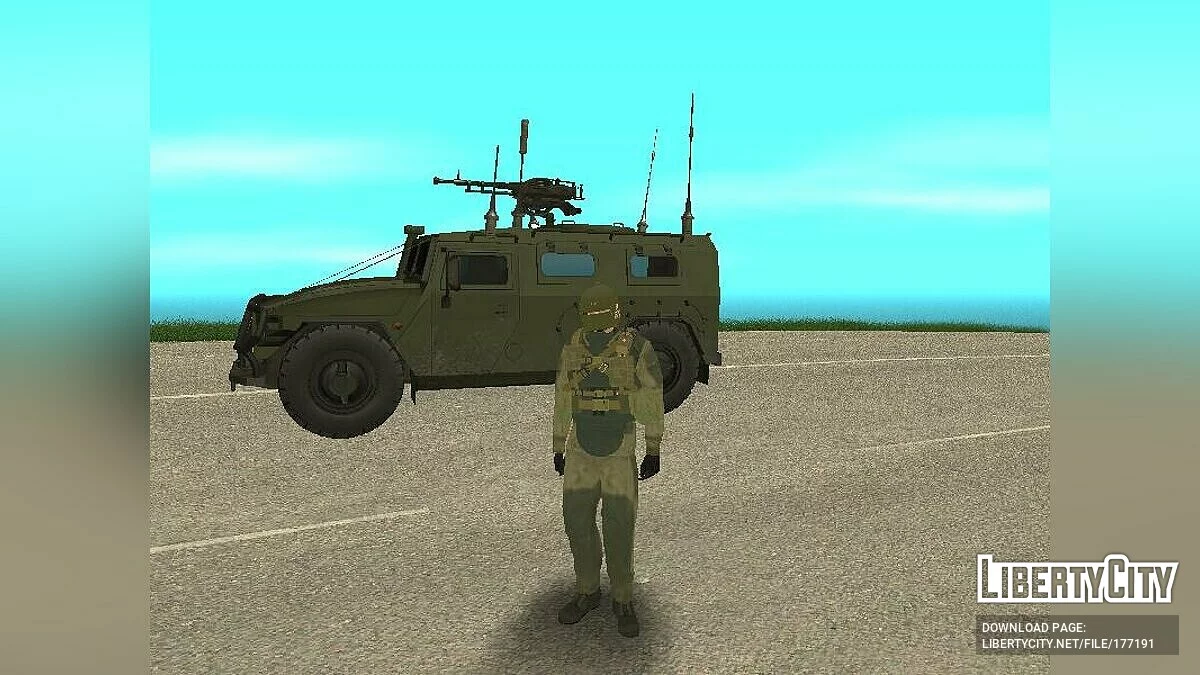 Боец ВС РФ в Горке и Алтыне / GTA San Andreas