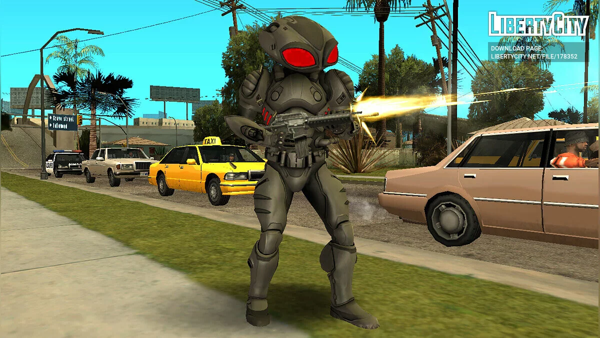 Черная Манта из фильма Аквамен / GTA San Andreas