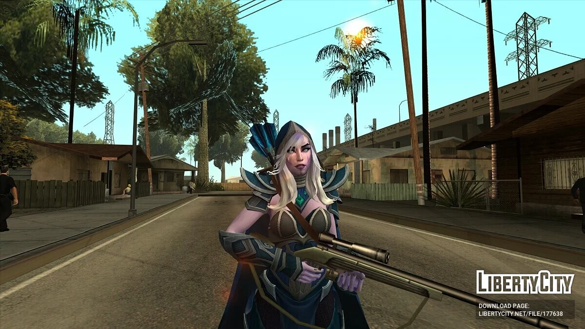 Drow Ranger from Dota 2 / GTA San Andreas