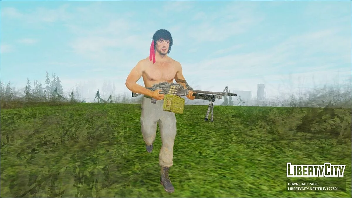 Джон Рэмбо из COD Black Ops Cold War / GTA San Andreas