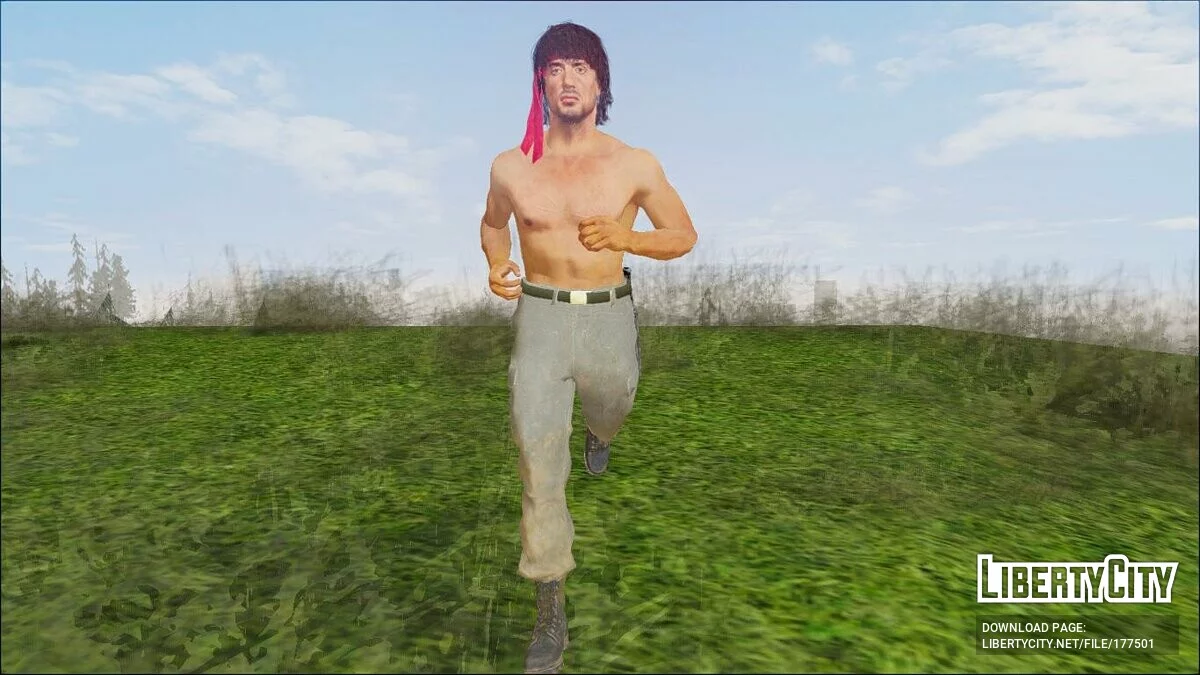 Джон Рэмбо из COD Black Ops Cold War / GTA San Andreas