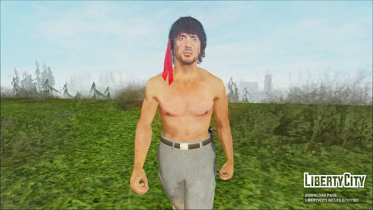 Джон Рэмбо из COD Black Ops Cold War / GTA San Andreas