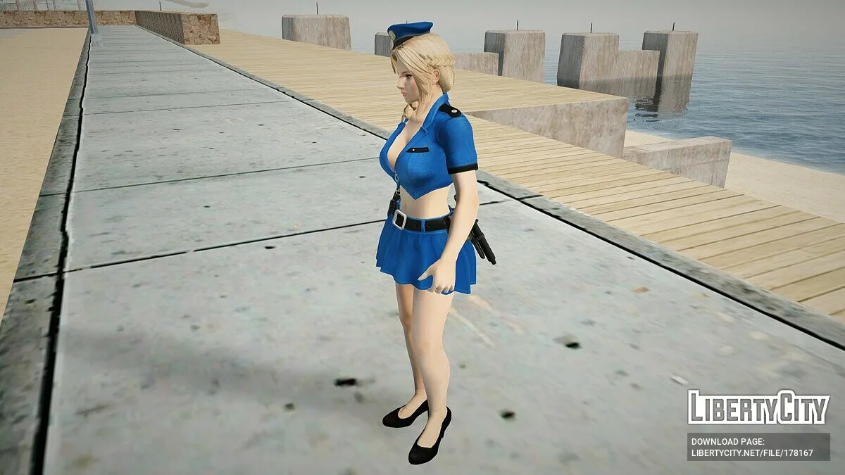 Хелена Дуглас в костюме полицейского / GTA San Andreas