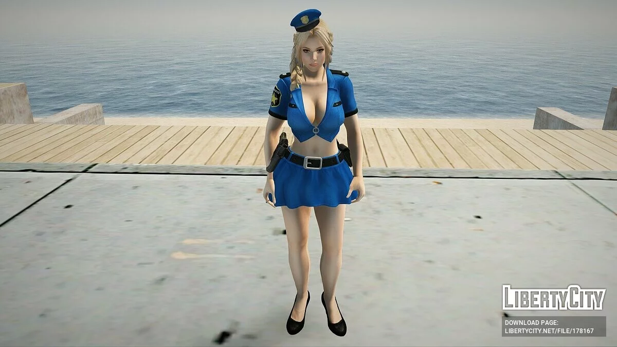 Хелена Дуглас в костюме полицейского / GTA San Andreas