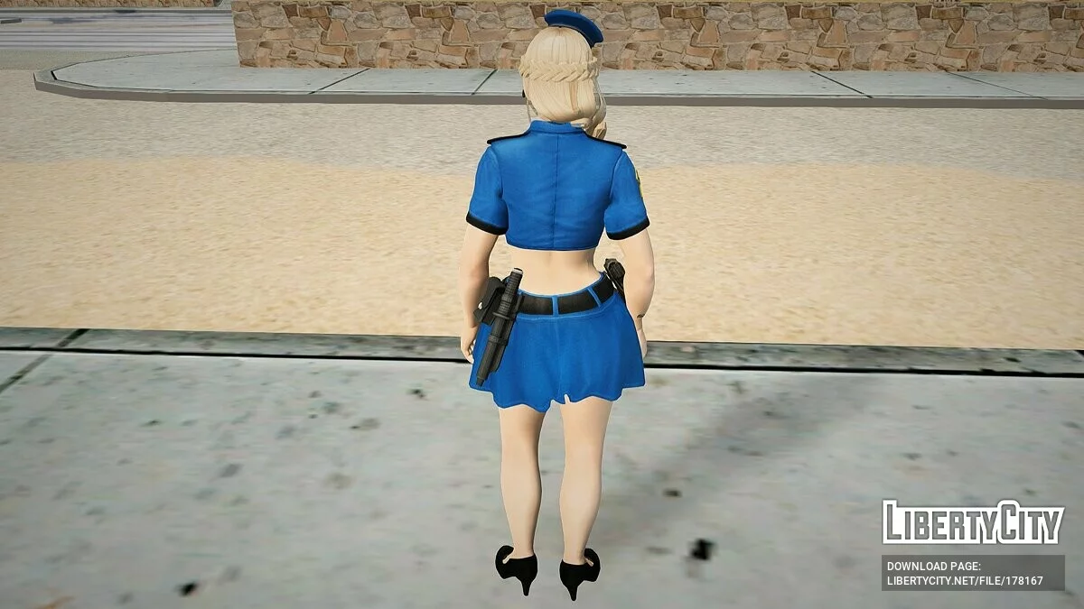Хелена Дуглас в костюме полицейского / GTA San Andreas