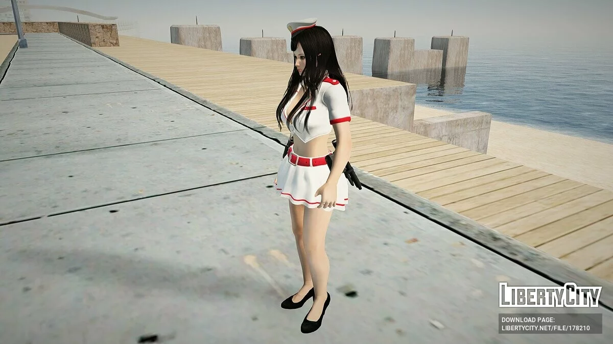 Кокоро в костюме полицейского / GTA San Andreas