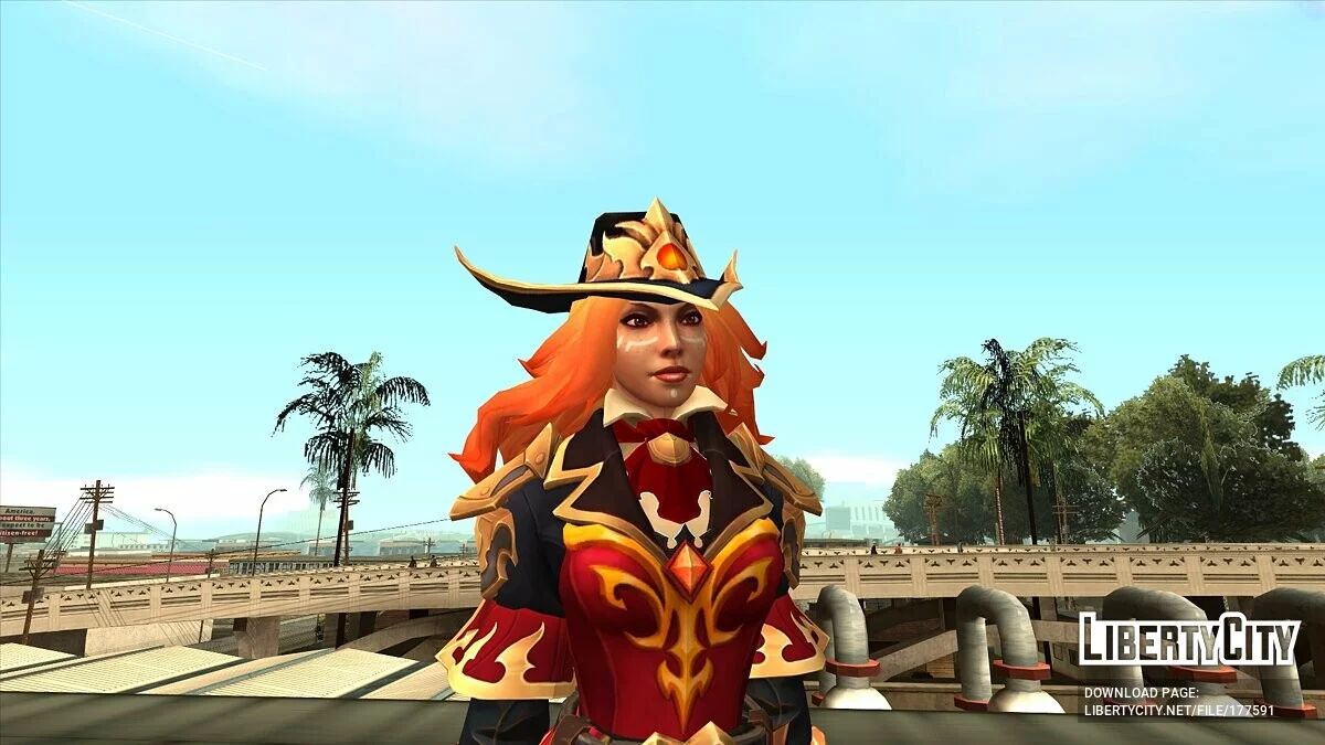 Lina from Dota 2 / GTA San Andreas