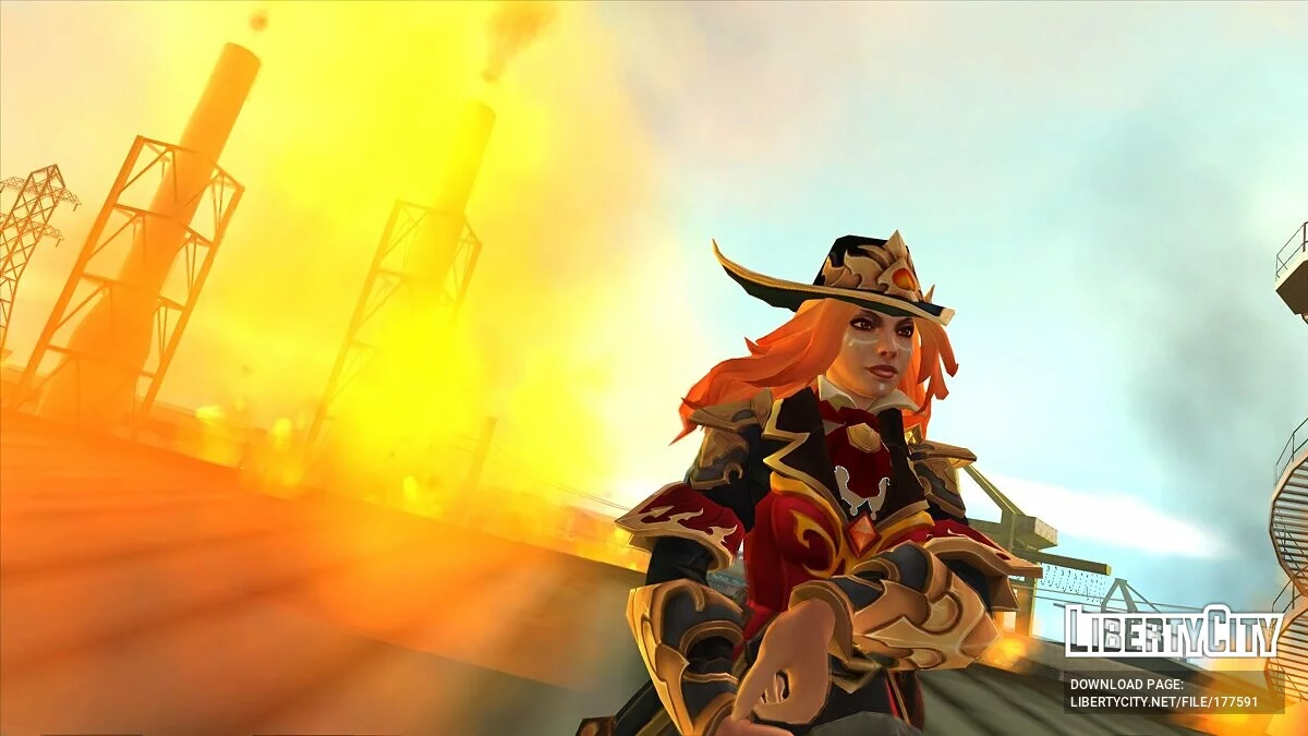 Lina from Dota 2 / GTA San Andreas
