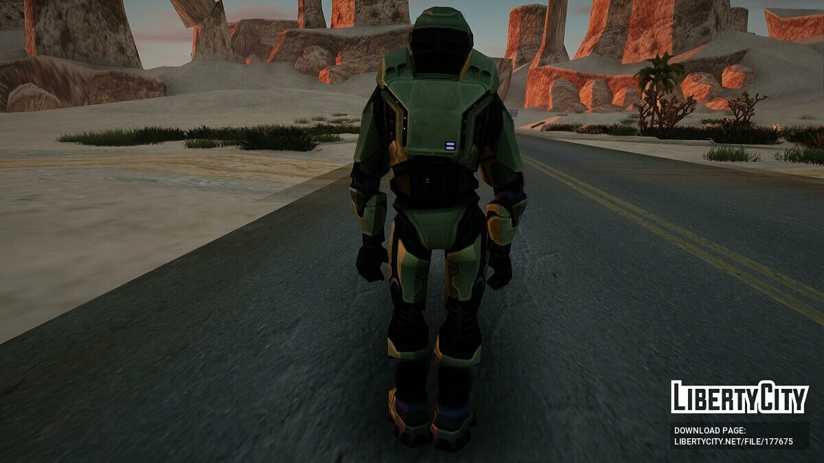 Скачать Мастер Чиф из Halo Combat Evolved для GTA San Andreas