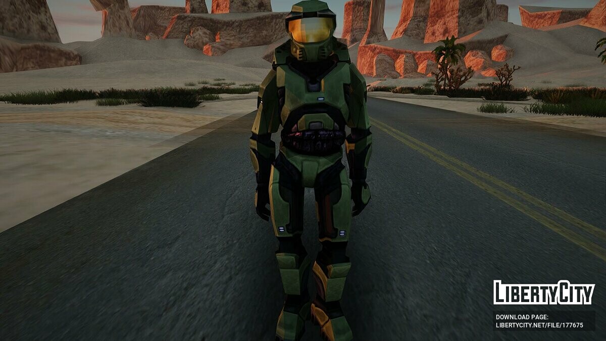 Скачать Мастер Чиф из Halo Combat Evolved для GTA San Andreas