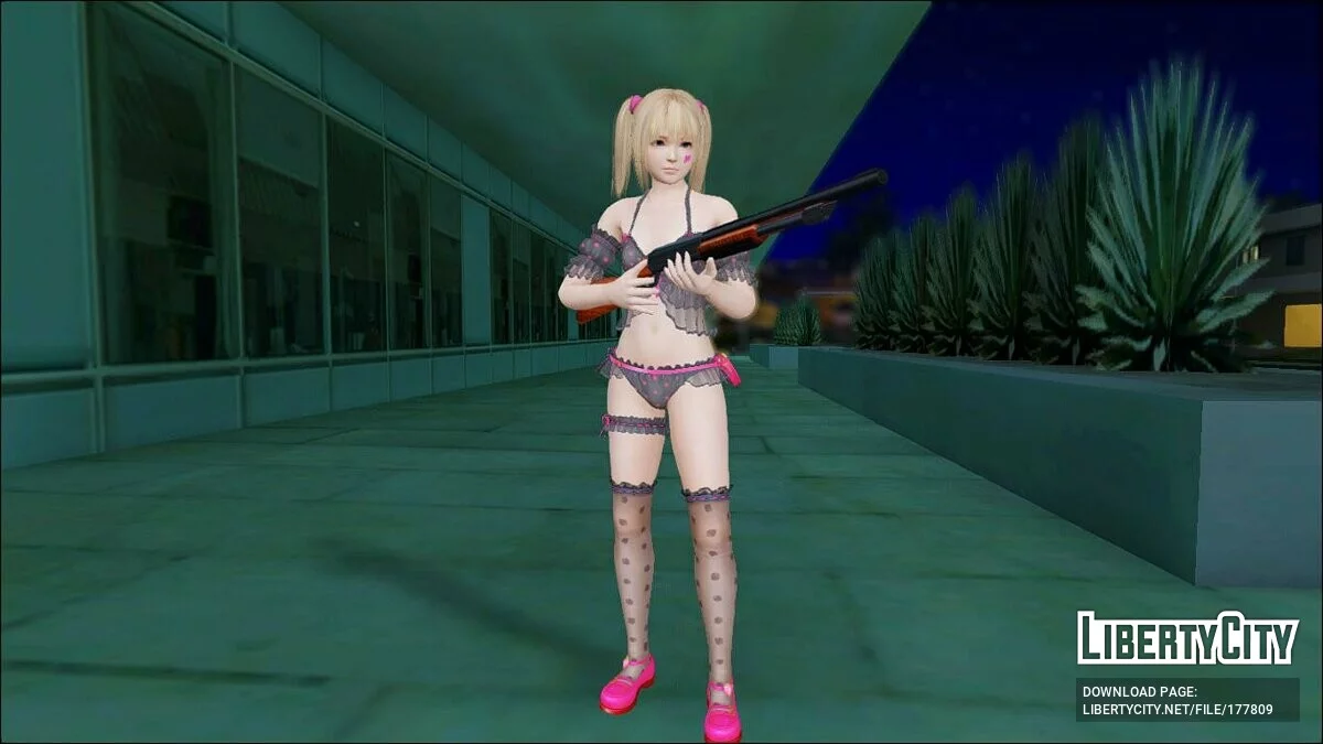 Мэри Роуз в нижнем белье / GTA San Andreas