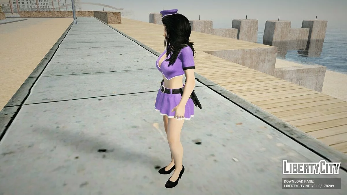 Момиджи в костюме полицейского / GTA San Andreas