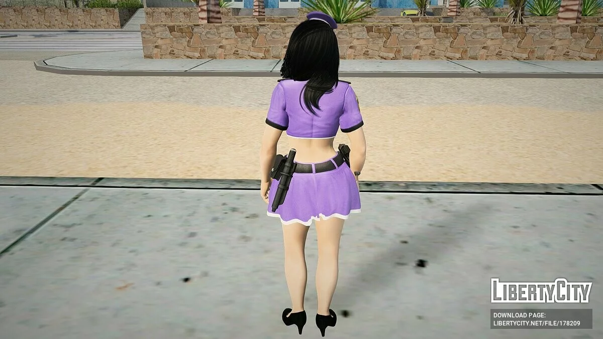 Момиджи в костюме полицейского / GTA San Andreas