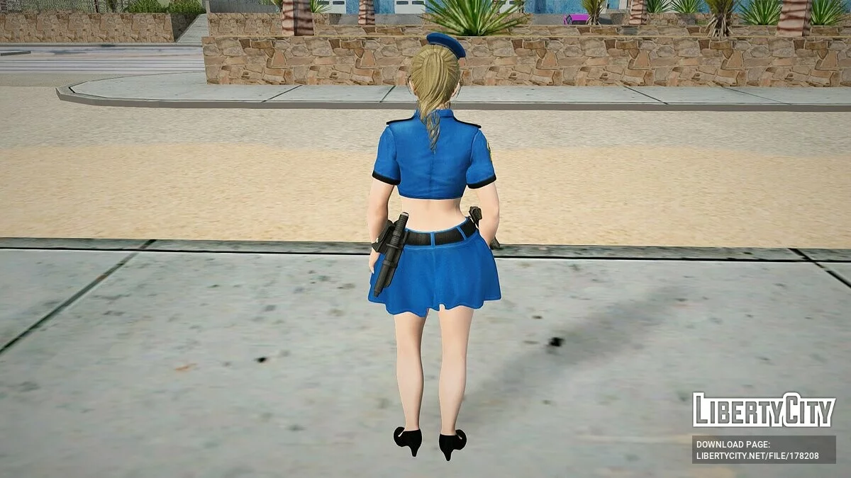 Моника в костюме полицейского / GTA San Andreas