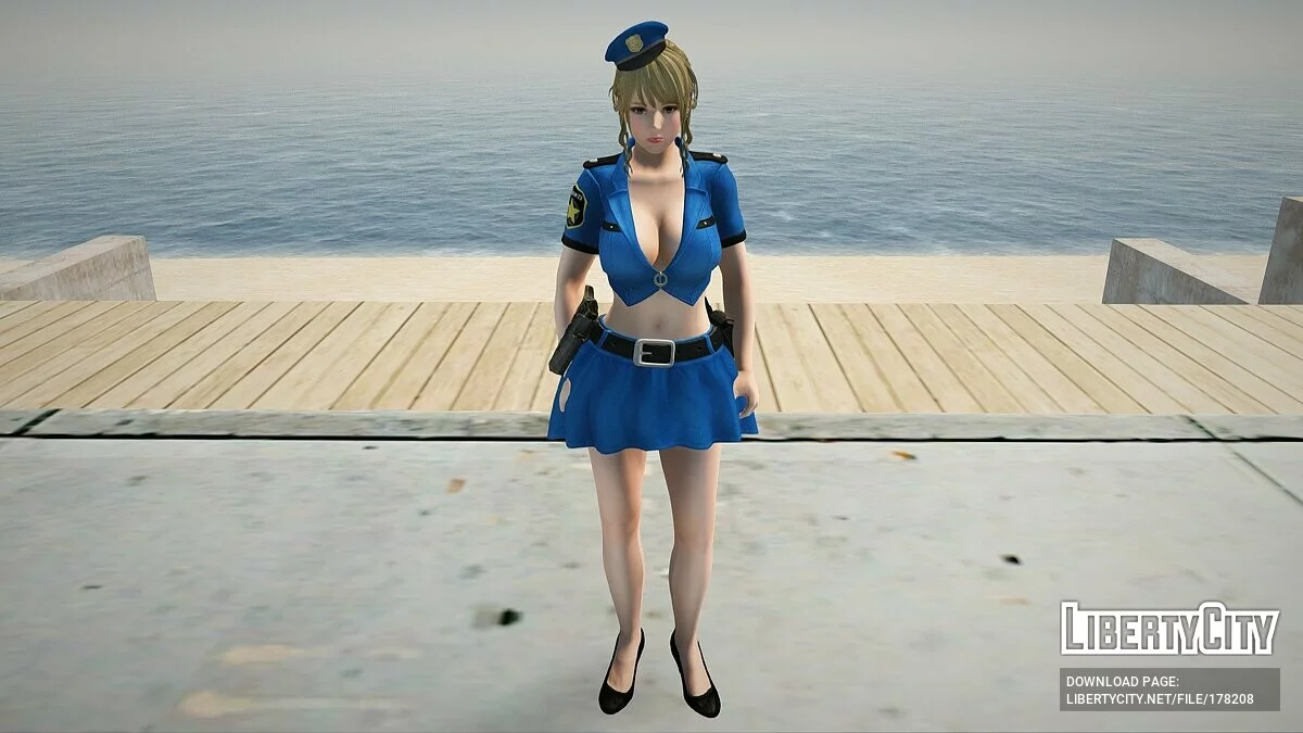 Моника в костюме полицейского / GTA San Andreas