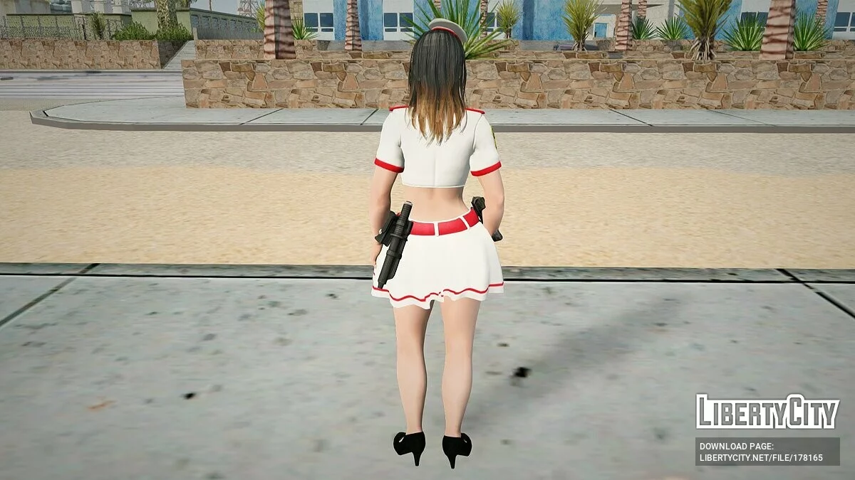 Нанами в костюме полицейского / GTA San Andreas