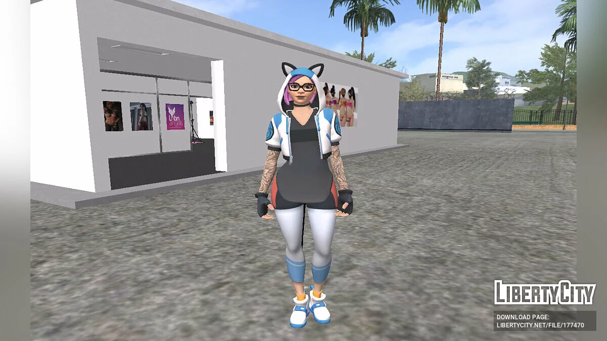 Неоновая Рысь из Fortnite / GTA San Andreas