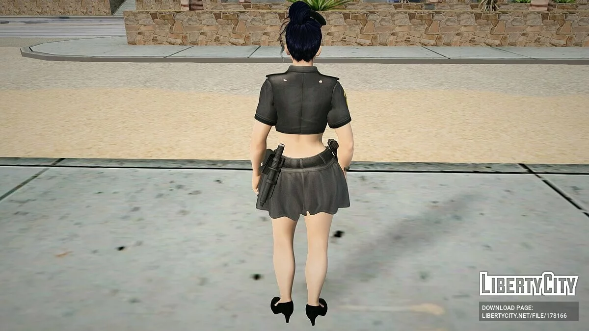 Ниотенгу в костюме полицейского / GTA San Andreas