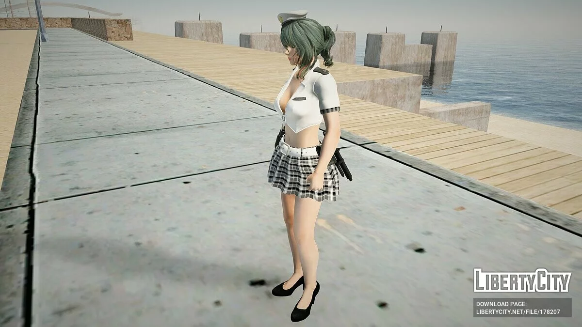 Тамаки в костюме полицейского / GTA San Andreas